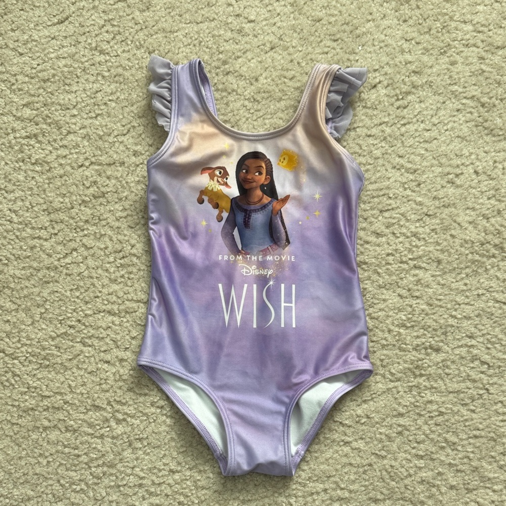 H&M Disney Wish Lavender Swimsuit 3/4T